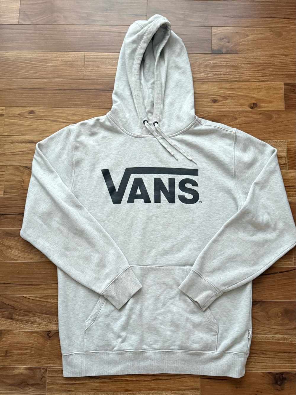 Vans Classic Off The Wall Oatmeal Heather Gray Pullover Hoodie - Size Medium